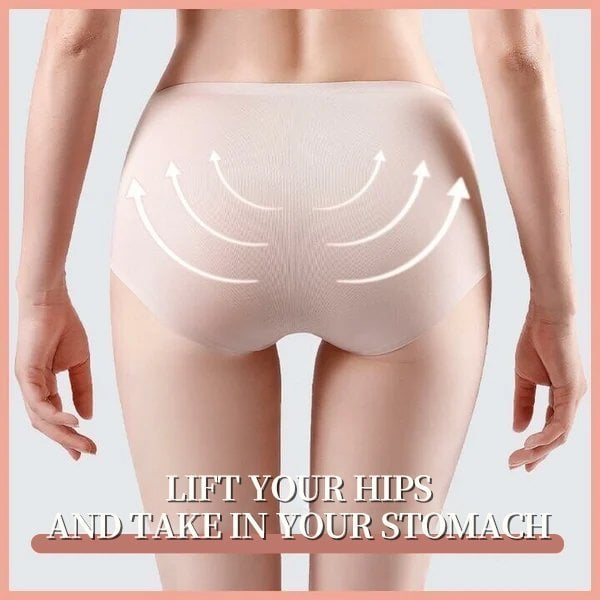 😍🛒【🔥1 set de 6 bucăți】Lenjerie intimă fără cusături pentru femei, din mătase glacială-4077583