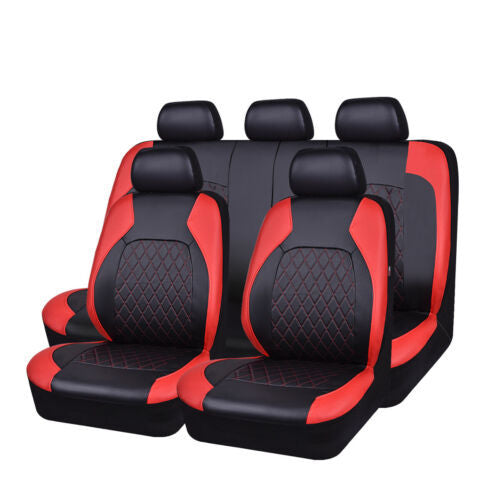 🚗🚗Uniwersalny zestaw pokrowców na siedzenia samochodowe z miękkiej skóry-4113963