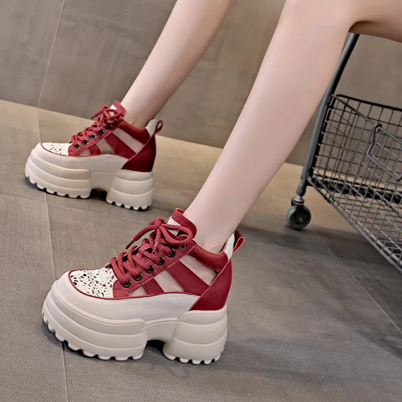 【35-40】Pantofi noi de vară pentru femei, casual, respirabili, cu talpă groasă, 2025-3981727