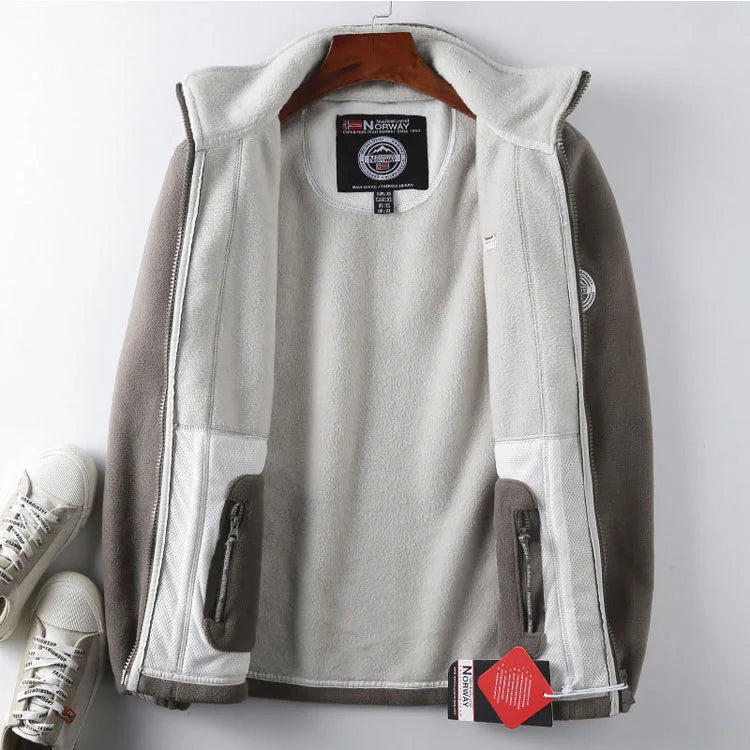 【XS-3XL】Chaqueta de franela polar gruesa para hombre, informal, cálida, de otoño e invierno, talla grande-4119843