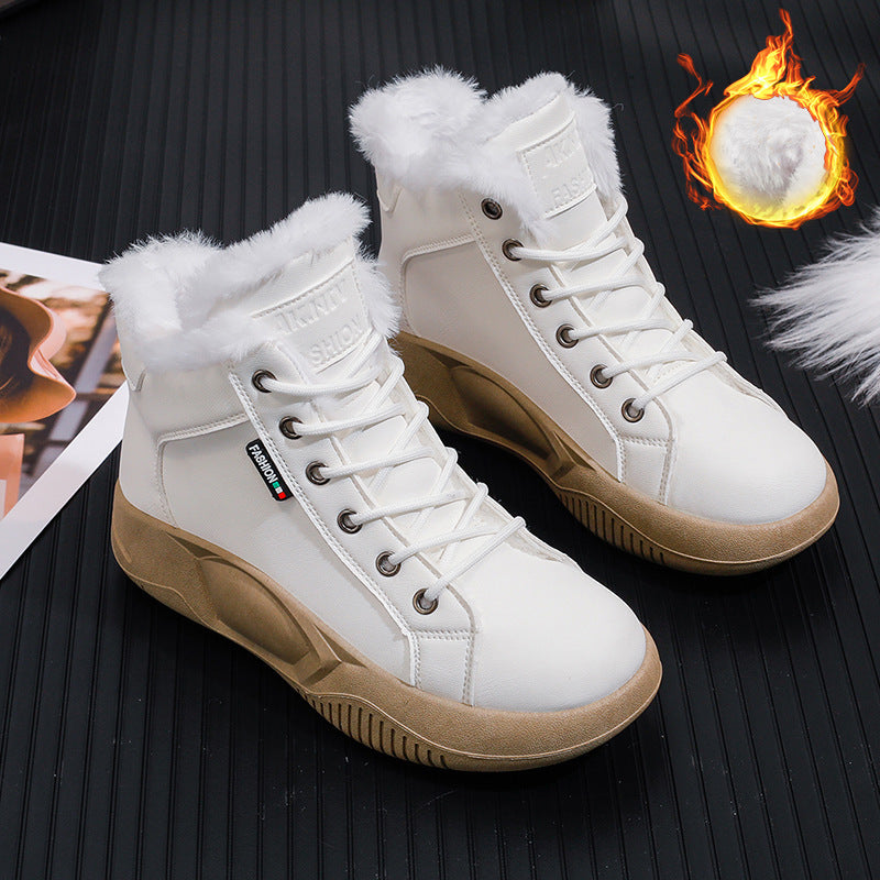 【35-43】Ρετρό Παπούτσια Rocking Χοντρή σόλα από δέρμα αγελάδας Νέο στυλ μόδας Ευέλικτα καθημερινά παπούτσια-4108762