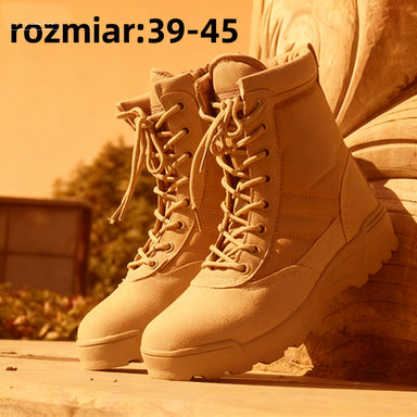 👍💥【39-45】Wysokiej jakości taktyczne buty trekkingowe na jesień i zimę dla mężczyzn i kobiet: wodoodporne i odporne na zużycie-4133313