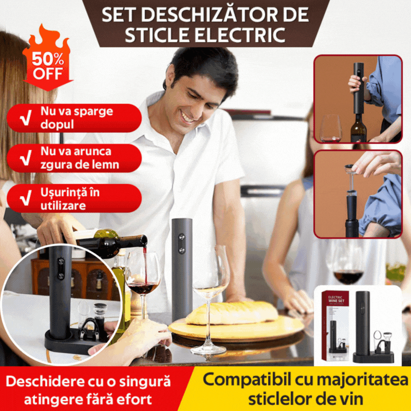 š· E set de deschizÄtoare electrice de vinuri -ćCadoul perfect pentru orice ocazieć Un cadou minunat pentru orice iubitor de vin din viaČa ta;-4095024