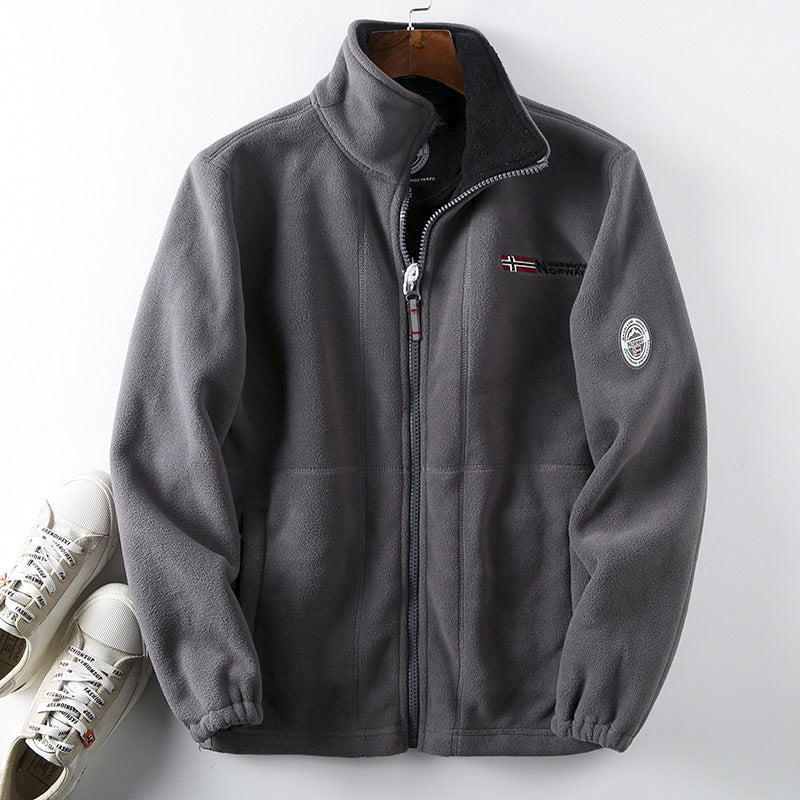 【S-3XL】Palton cald de bumbac casual pentru bărbați, jachetă din lână pe două fețe【Recomanda】