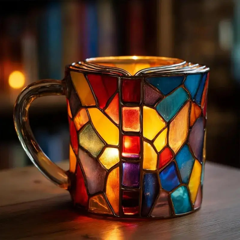 đ Taza de cafĂ© pintada en 3D con forma de libro.-4119990