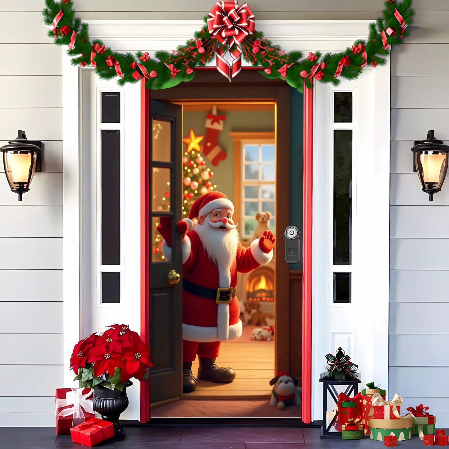 💥🎄Wyprzedaż przedświąteczna: 50% zniżki na 🎅świąteczne dekoracje na drzwi🎅-4133303