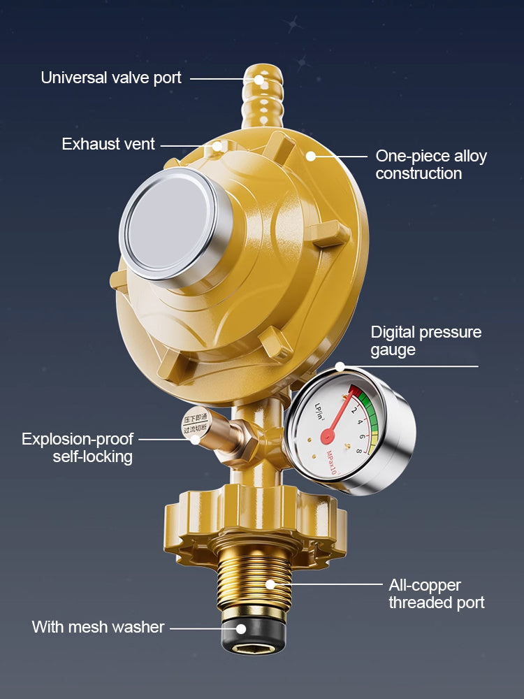 🏡 Supapă de reducere a presiunii gazului de uz casnic, supapă de reducere a presiunii gazului lichefiat cu autoblocare, sigură și rezistentă la explozii💥-4073013