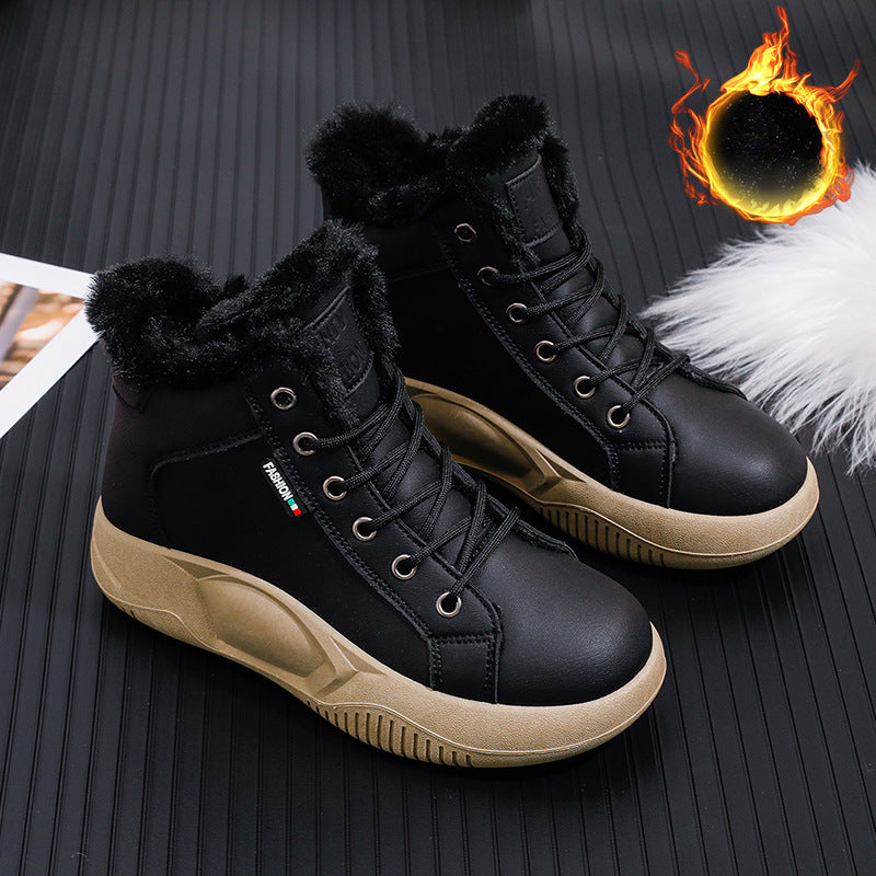 【35-43】Ρετρό Παπούτσια Rocking Χοντρή σόλα από δέρμα αγελάδας Νέο στυλ μόδας Ευέλικτα καθημερινά παπούτσια-4108762
