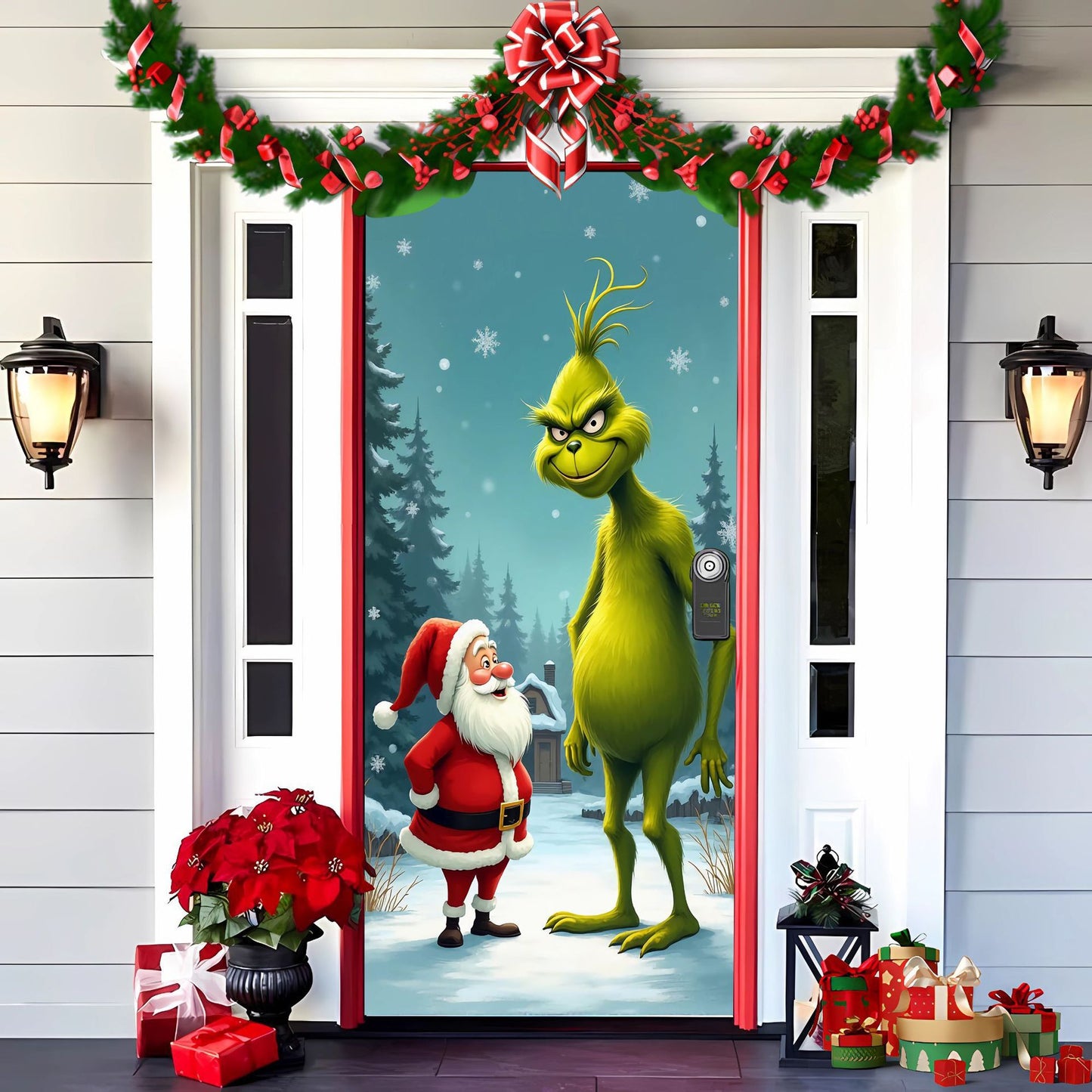 💥🎄Wyprzedaż przedświąteczna: 50% zniżki na 🎅świąteczne dekoracje na drzwi🎅-4133303