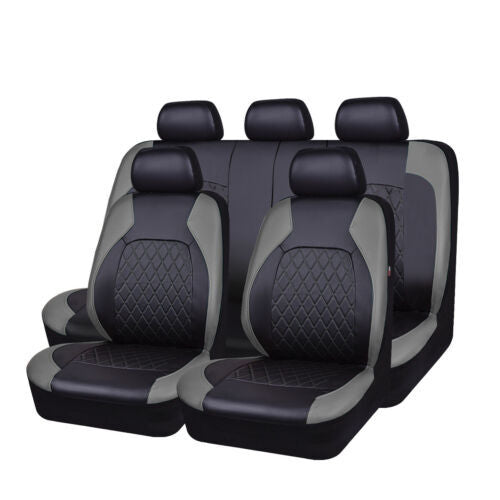 🚗🚗Uniwersalny zestaw pokrowców na siedzenia samochodowe z miękkiej skóry-4113963