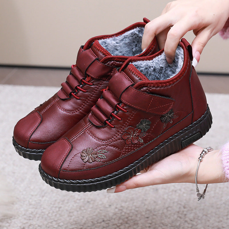 【35-41】Noi pantofi de iarnă, din catifea, calduri, din bumbac impermeabil