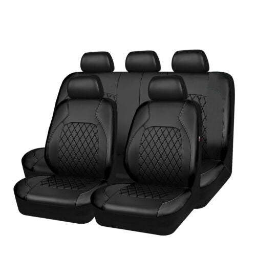 🚗🚗Uniwersalny zestaw pokrowców na siedzenia samochodowe z miękkiej skóry-4113963