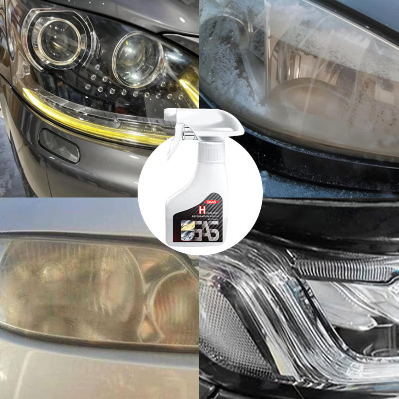 🔧🚗【Zniżka -50%】Płyn do naprawy reflektorów – bez szlifowania (spryskiwanie, czyszczenie, polerowanie)-4199712