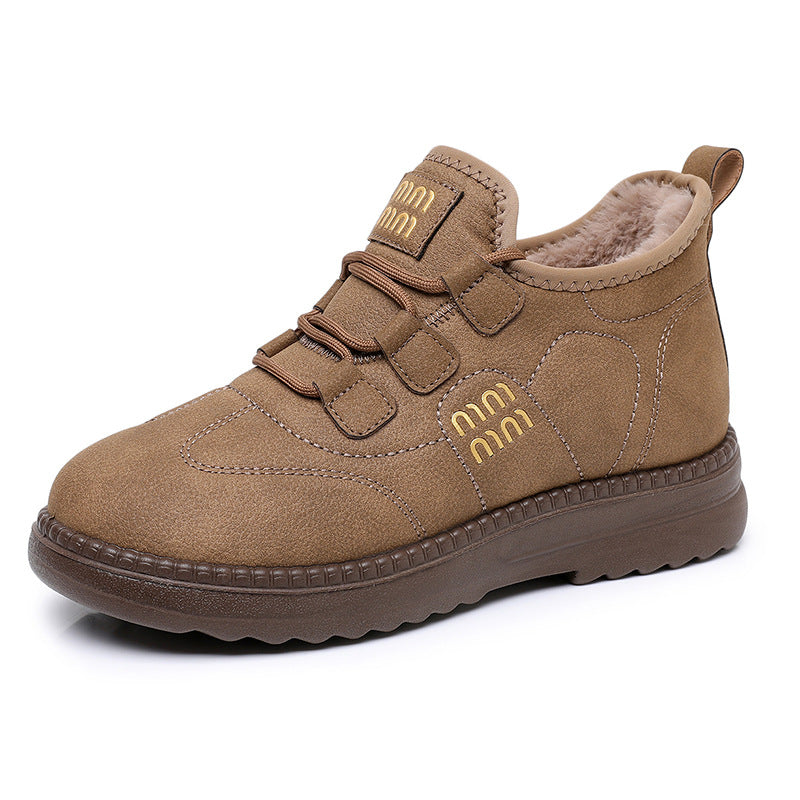 🔥【35-41】Zima 2025, nový styl sametových a silných teplých sněhulek, pohodlné a protiskluzové silné podrážky vám neunaví nohy-4189367