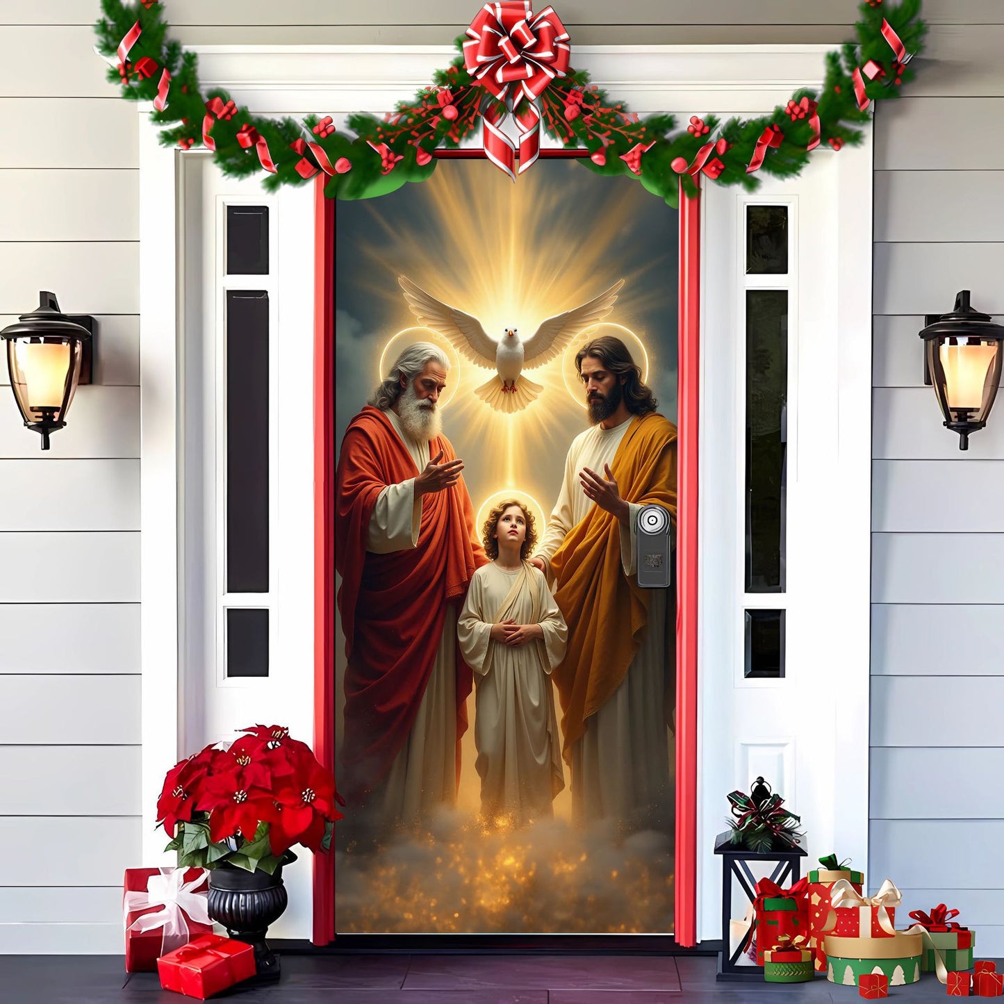 💥🎄Wyprzedaż przedświąteczna: 50% zniżki na 🎅świąteczne dekoracje na drzwi🎅-4133303