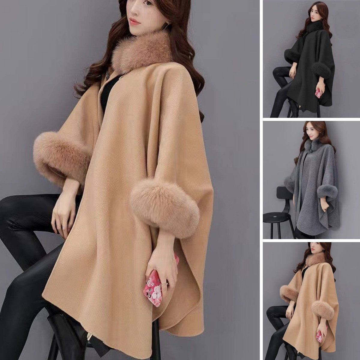 🔥✨【Novi zimski dolasci🔥】【S-5XL】Visokokvalitetan, moderan i elegantan kaput od mekane vune srednje duljine-4122663