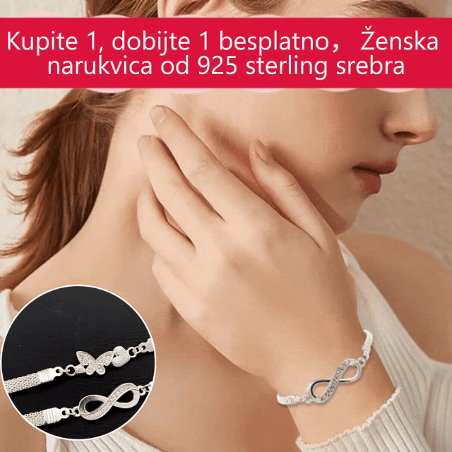 【🎁Kupite 1, dobijte 1 besplatno】✨Ženska narukvica od 925 sterling srebra-4187318