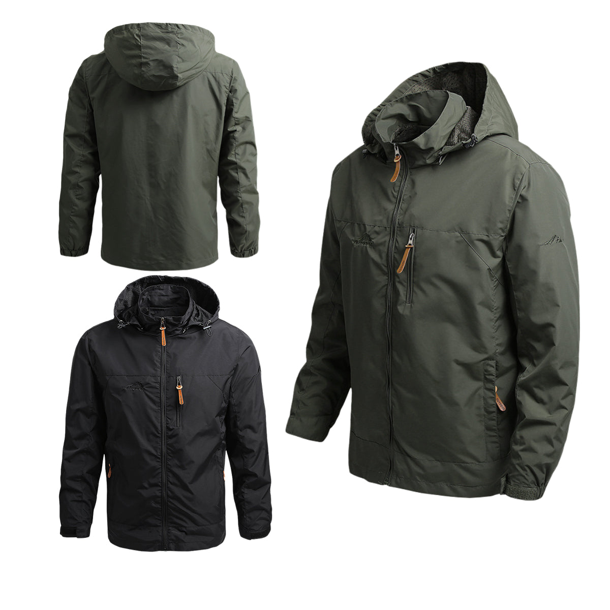 Εξωτερική εξάνθημα με κουκούλα χαλαρή τοποθέτηση συν μέγεθος casual σακάκι-4145852