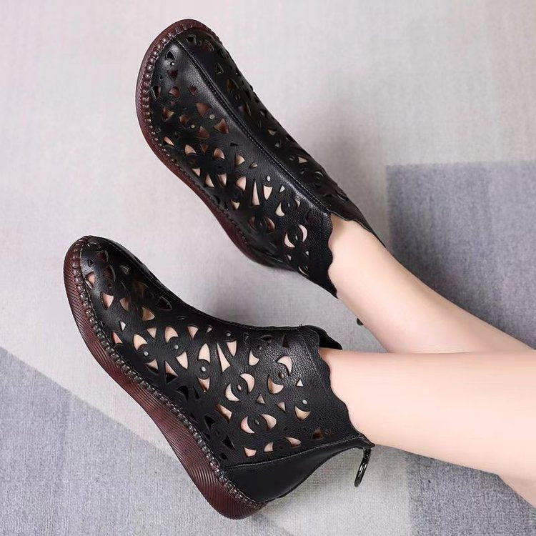 👡【35-42】2025 Noi pantofi casual din piele moale Hollow Out Flat-3950450