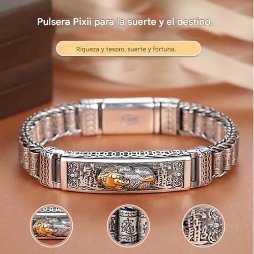 【Descuento por tiempo limitado】Nueva pulsera de la suerte de plata de ley 925-4119978