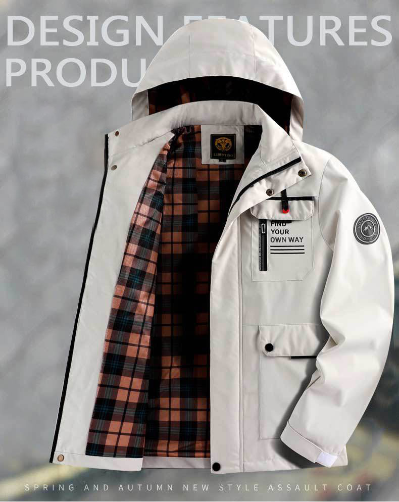 🔥 Abrigo calientito para hombres modelo 2025, antiviento y impermeable