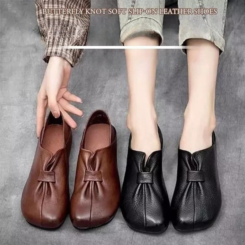 👡😘【35-42】Pantofi de damă din piele moale cu talpă moale, noi, 2025-4098520