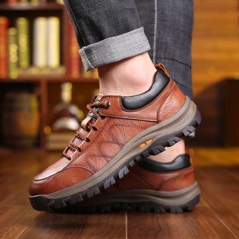 🔥👞zapatos de cuero para hombre de nueva moda de invierno 2025, extremadamente cómodos