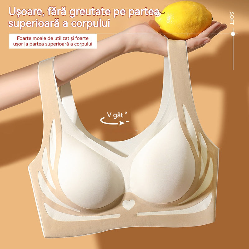 😍【Pachet de 4】Sutien pentru femei fără sârmă, dintr-o bucată❤️【40-85KG】-3979328
