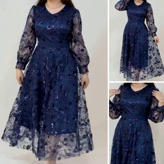 【S-5XL】Rochie de înaltă calitate, stil nou, foarte frumoasă-4091432