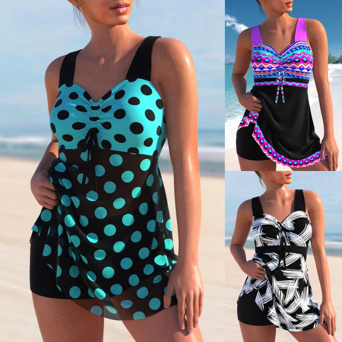 🩱🏖️【S-4XL】 2025 nou costum de baie imprimat pentru femei-3968793