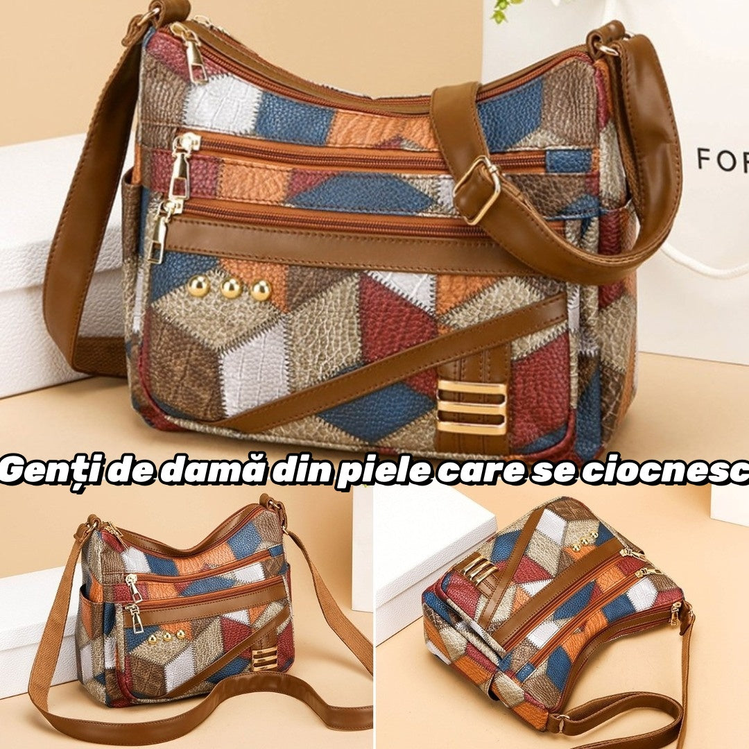 💝👜Geantă de umăr din piele moale PU la modă nouă