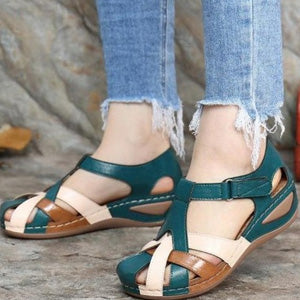 ✨🩰【Promocja sezonowa】【35-43】Damskie wygodne rzymskie sandały z miękkiej skóry-4234872