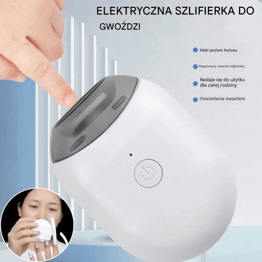 💅 Wyprzedaż! ✨ Automatyczny pilnik do paznokci (1 sztuka) do bezpiecznej i delikatnej pielęgnacji paznokci 👶🔧-4194246