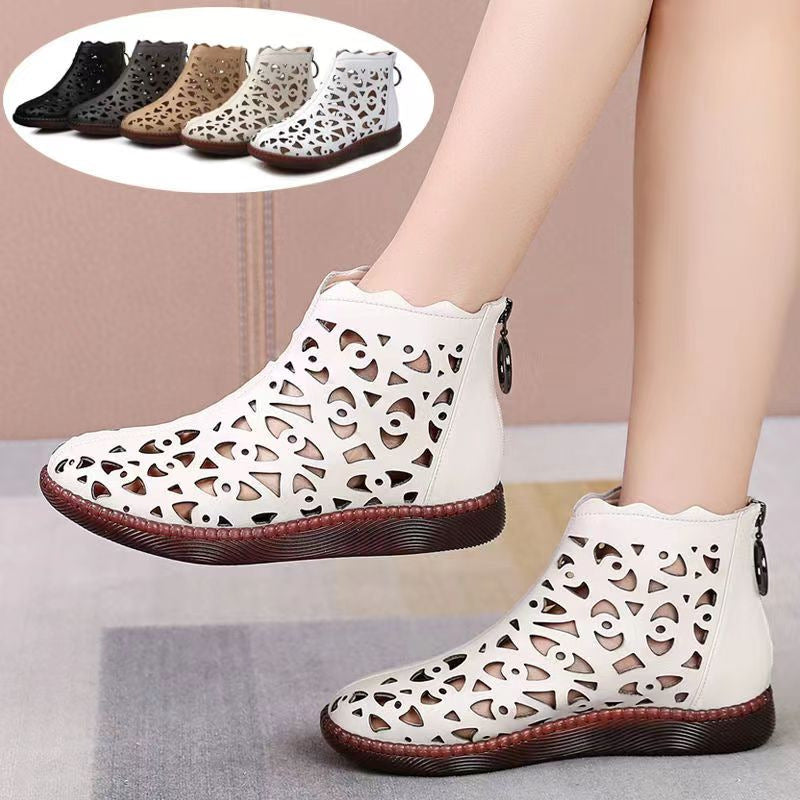 👡【35-42】2025 Noi pantofi casual din piele moale Hollow Out Flat-3950450