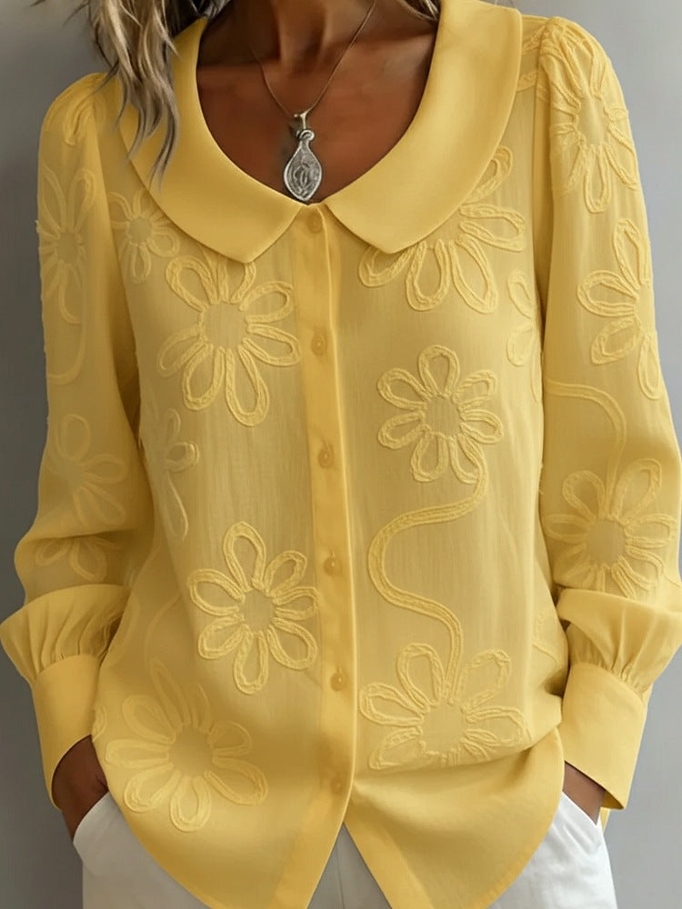 👚 Francuska retro koszula z haftem 2026-4238008