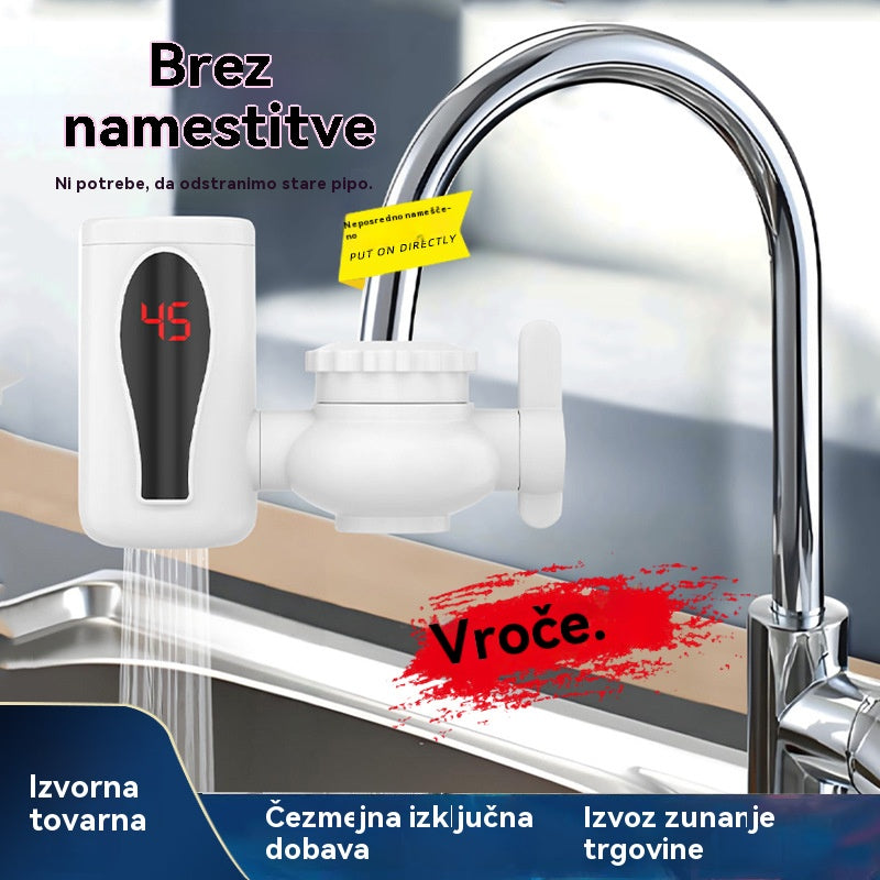 ⚡🚰Nova hitro segreta pipa za vodo s kuhinjskim priključkom, takojšnje segrevanje v treh sekundah, brez namestitve, električna pipa za vodo za gospodinjstvo