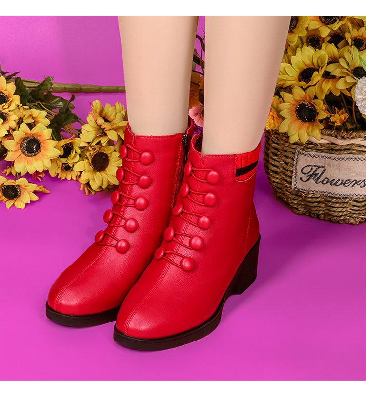 👢【35-41】2025 Toamnă și Iarnă Cizme populare din piele moale cu toc înclinat pentru femei