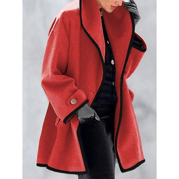 🥰【S-5XL】Novi jesenski in zimski topli volneni plašč-4112460