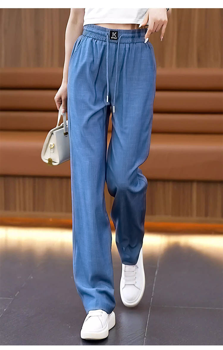 【Cumpără 1 Primește 1 gratuit】❤️【40-100kg】2025 noi pantaloni casual cu drapaj moale de înaltă calitate-3946860