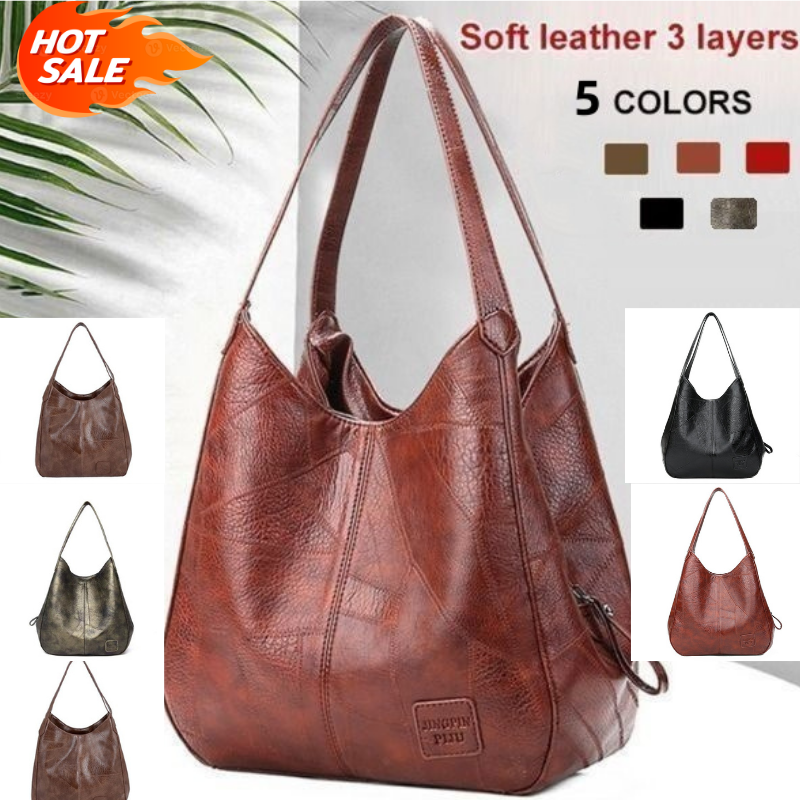 🔥【Vânzare la cald】🔥👜2025 geantă nouă de umăr din piele naturală, realizată manual, la modă și versatilă-4083251