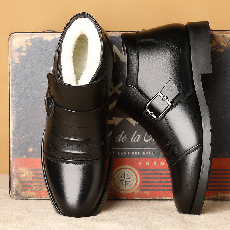 【39-44】Męskie buty zimowe, ciepłe w środku, wygodna gruba podeszwa