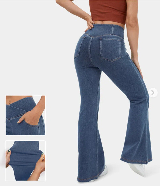 👖✨【50% zniżki przez ograniczony czas】Gorący hit – jeansy z wysokim stanem, wyszczuplające i modelujące pośladki💖-4251210
