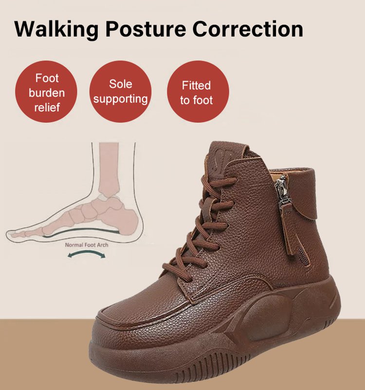 【30%OFF】Cizme mici din piele pentru sport și agrement noi, cizme martin cu talpă groasă, picioare confortabile și nu obosite-3803011