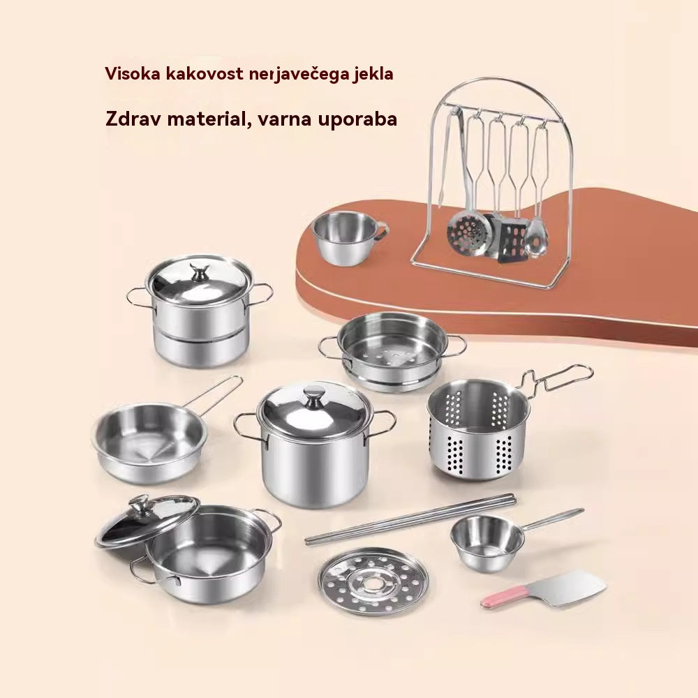 🎁【Najboljše darilo za otroke】👨‍🍳 Mini otroška kuhinjska igrača, ki jo je mogoče kuhati in je užitna.