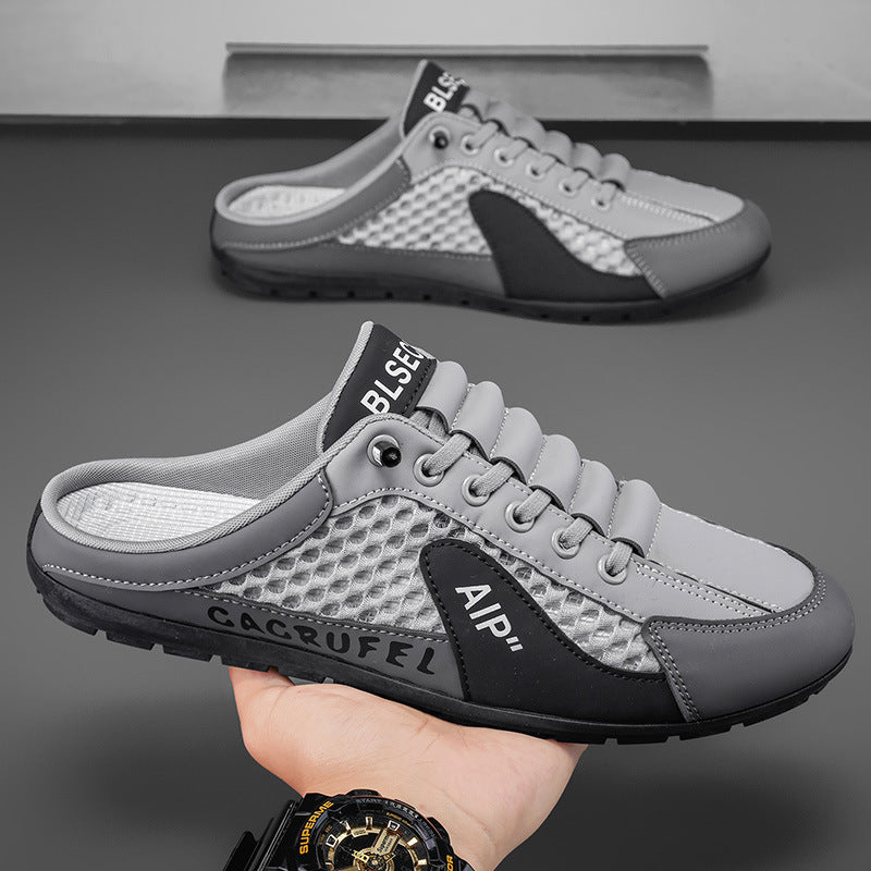 👞🔥【39-44】Nowe męskie sportowe wsuwane i codzienne kapcie-4205957