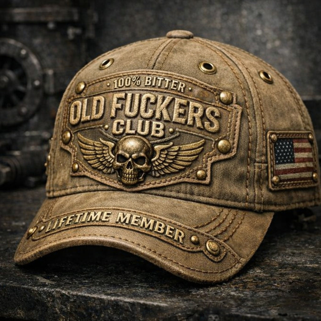 🔥🔥 Czapka baseballowa Old Fuckers Club Vintage-4209962