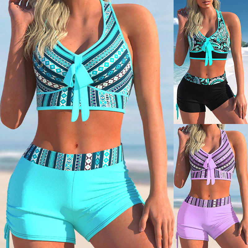 😍👙【Cumpără unul, primești unul gratis】【S-5XL】Costum de baie cu imprimeu pentru femei nou, 2025-3977808