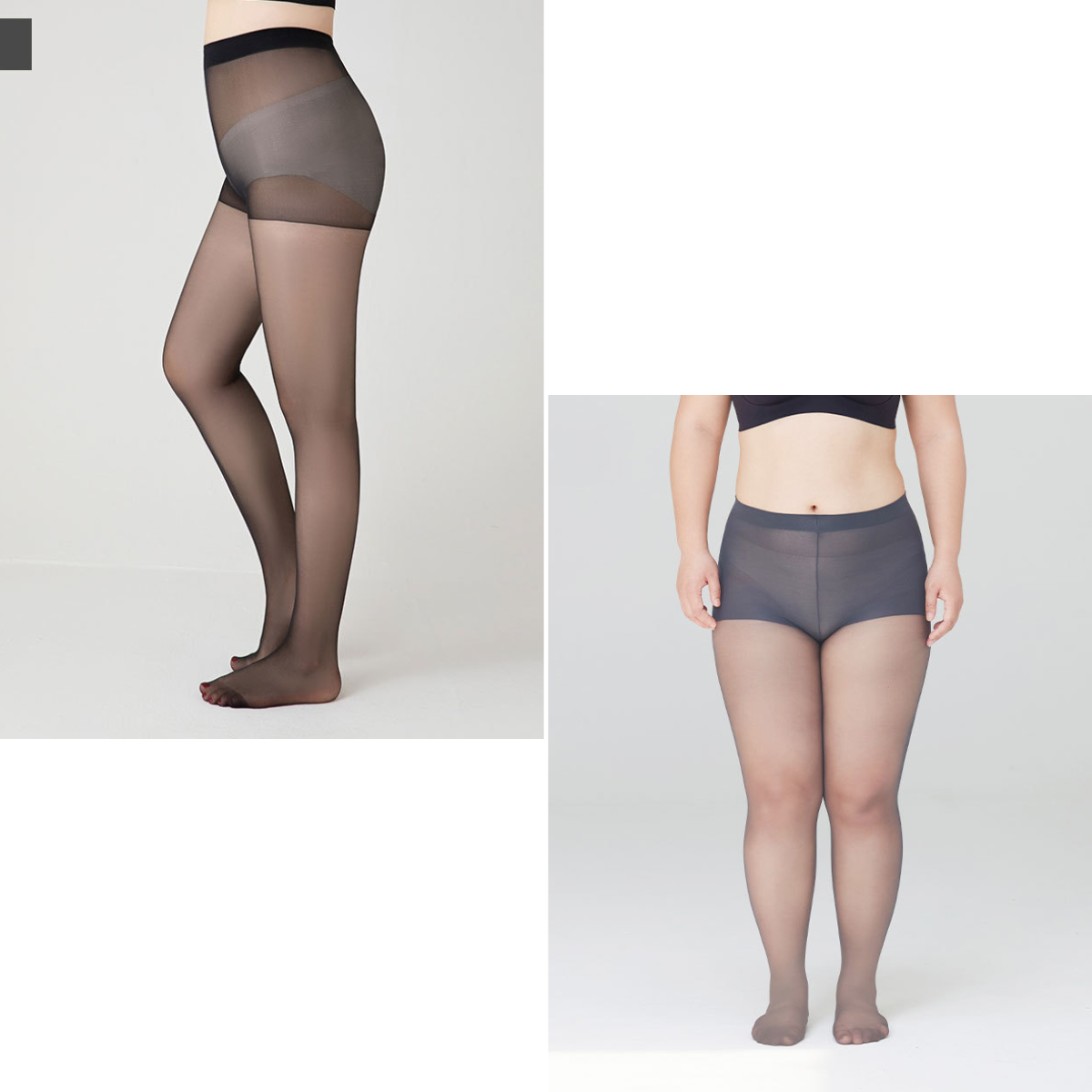 【40-150 kg】Ciorapi mari de vară pentru femei, cu elasticitate ridicată, fără cădere a picioarelor, mătase gri care înfrumusețează pielea-3942024