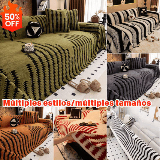 🛋️Oferta anticipada 2026🎉 funda de sofá suave y antideslizante de felpa🍂【180*150cm】