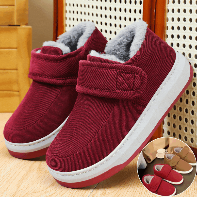 🔥❄❄Zimske pamučne papuče za starije osobe, tople pamučne cipele s flis podstavom za osobe srednje i starije dobi za nošenje vani-4179290